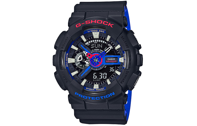

Мужские часы Casio GA-110LT-1A серии Liquid Crystal/Analog Dual Display черные