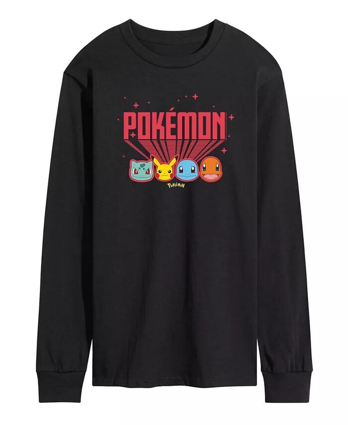 

Футболка мужская с длинным рукавом Pokemon AIRWAVES, черный
