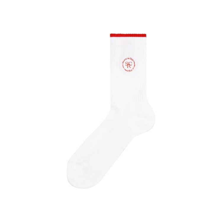 

Носки Sporty & Rich SRHWC Embroidered Socks, цвет White/Bright Red