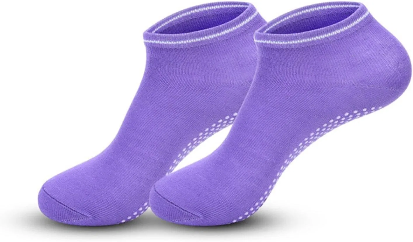 Женские носки для йоги с нескользящим покрытием, Purple — фото 2