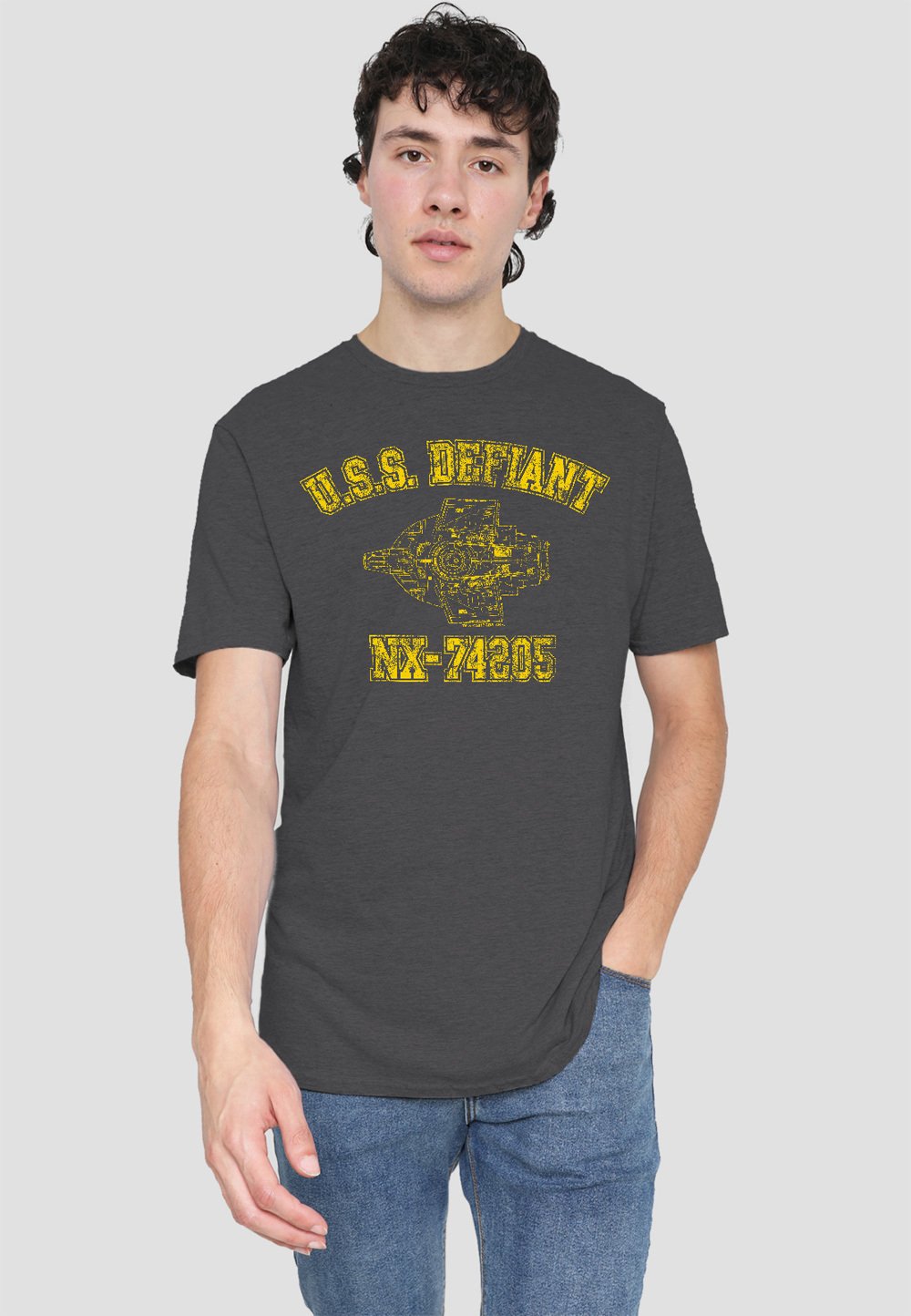 

Футболка с принтом STAR TREK DEFIANT ATHLETIC Cotton Soul, антрацит