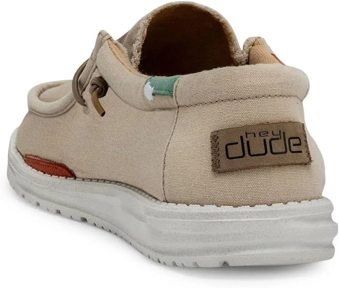 Лоферы мужские HEYDUDE Wally Sox, Washed Tan — фото 3