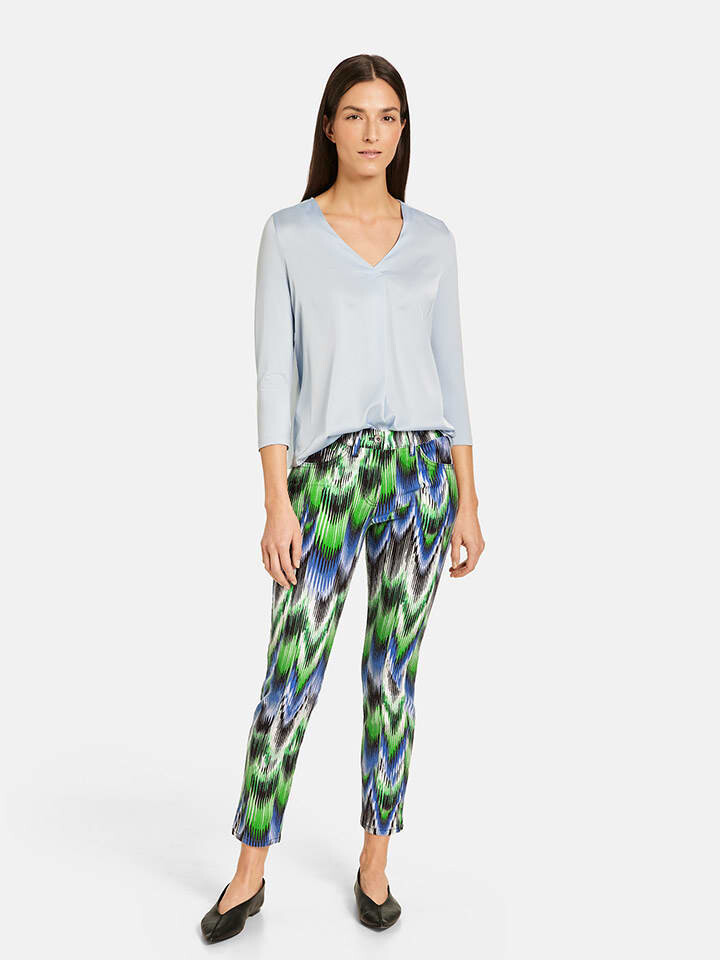 

Тканевые брюки Gerry Weber, цвет blau/grün