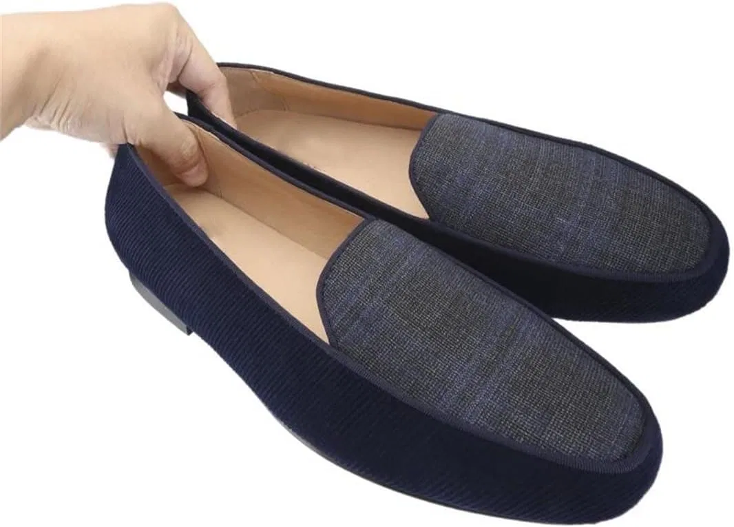 Мужские повседневные кроссовки из вельвета и шерсти, Navy Blue — фото 2
