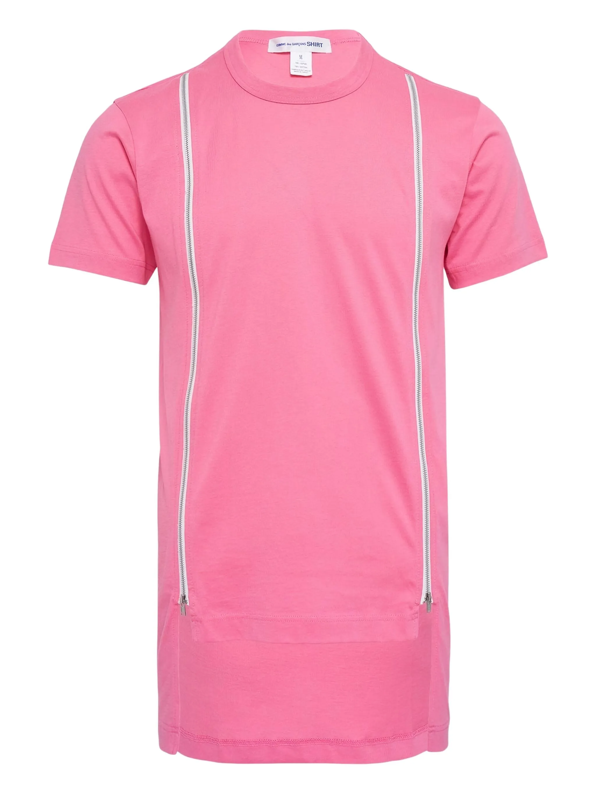 

Футболка с декором из молний Comme Des Garçons Shirt, розовый