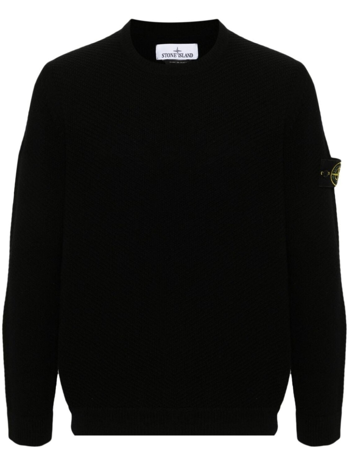 

Stone Island шерстяной джемпер с изображением компаса, черный