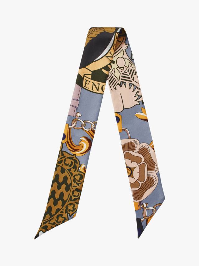 

Шелковый шарф Aspinal of London, Heritage Blue/Multi