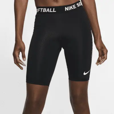 

Шорты Nike Women's Slider Softball Shorts, цвет Team Black/Team White