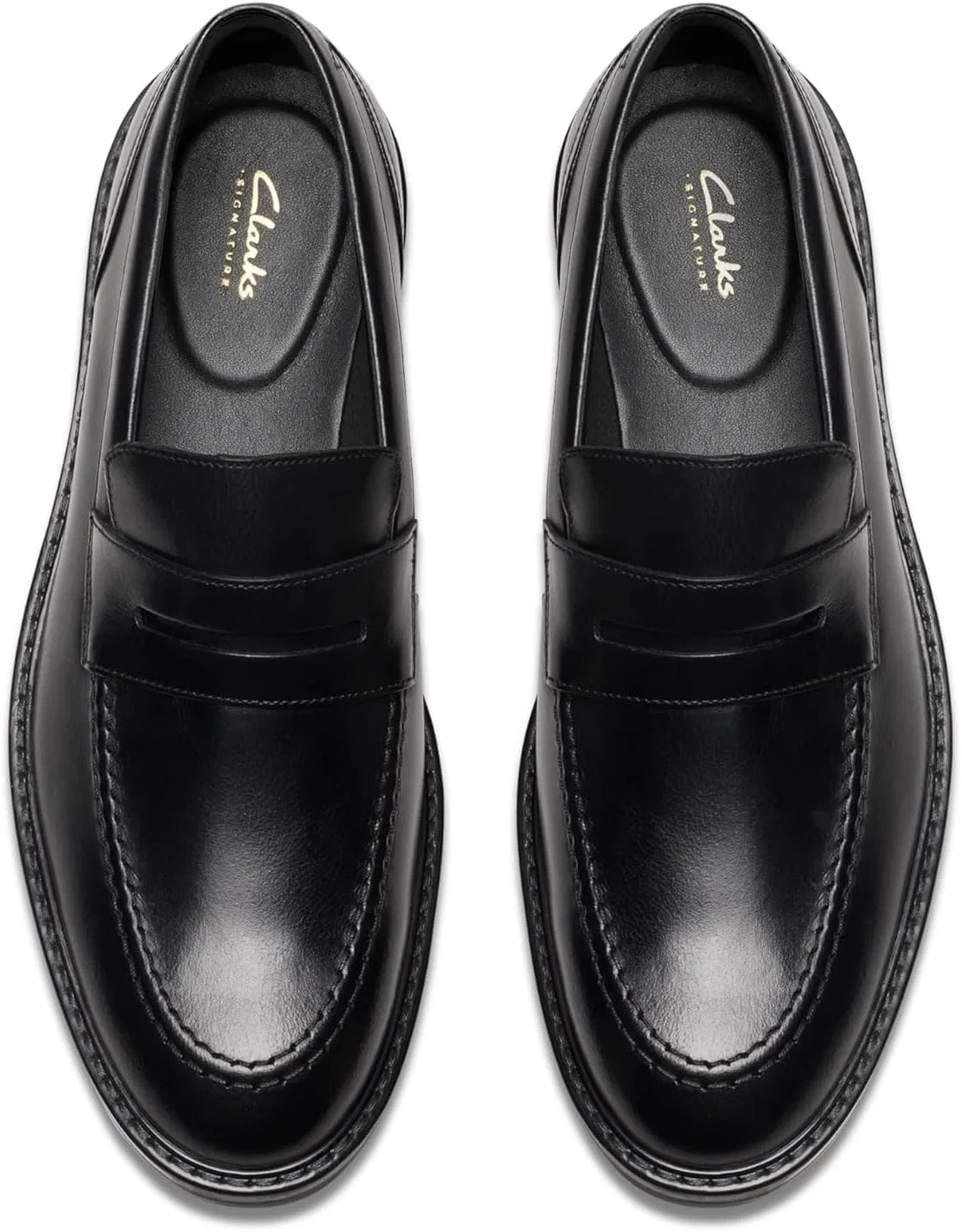 Мужские туфли Clarks Aldwin Stepshoes, Black Leather — фото 3