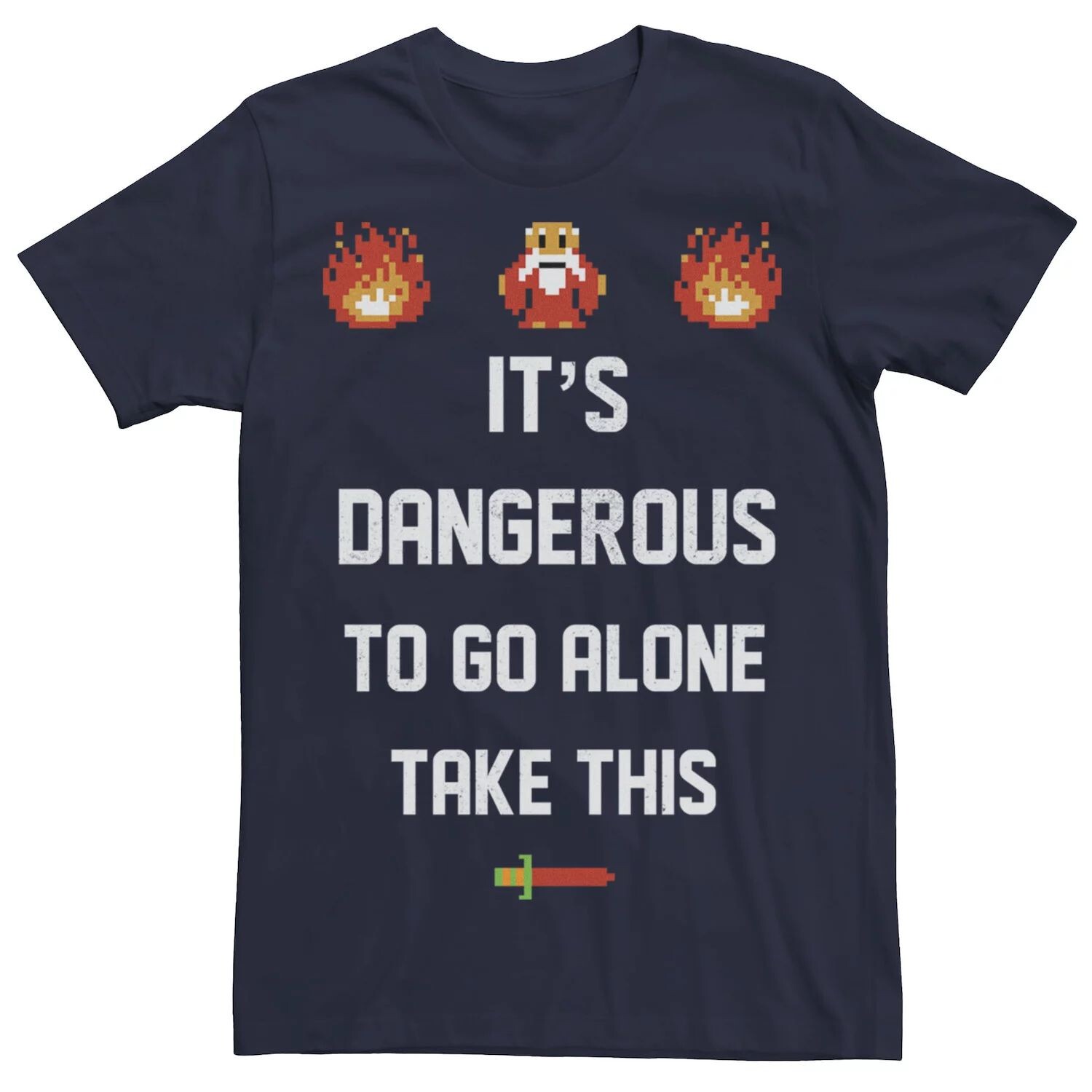 

Мужская футболка Nintendo Legend Of Zelda Classic 8Bit Take This Quote Licensed Character