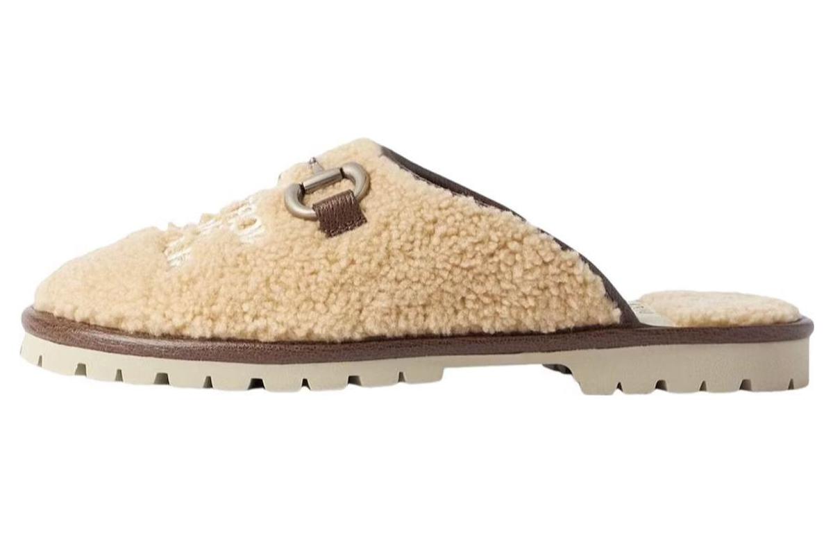 GUCCI Сандалии X The North Face бежевые шерстяные