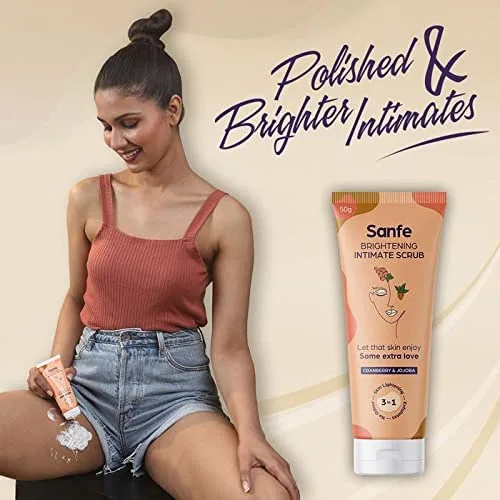 Осветляющий интимный скраб для женщин от Sanfe, 50 г Avoka Naturals — фото 4