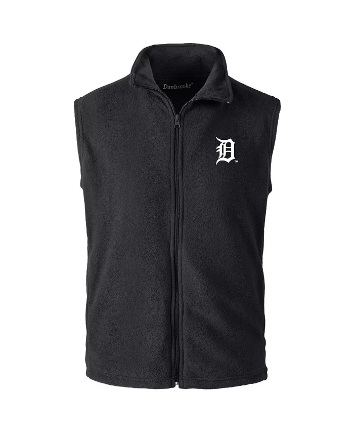 

Мужской черный жилет Detroit Tigers на молнии Dunbrooke
