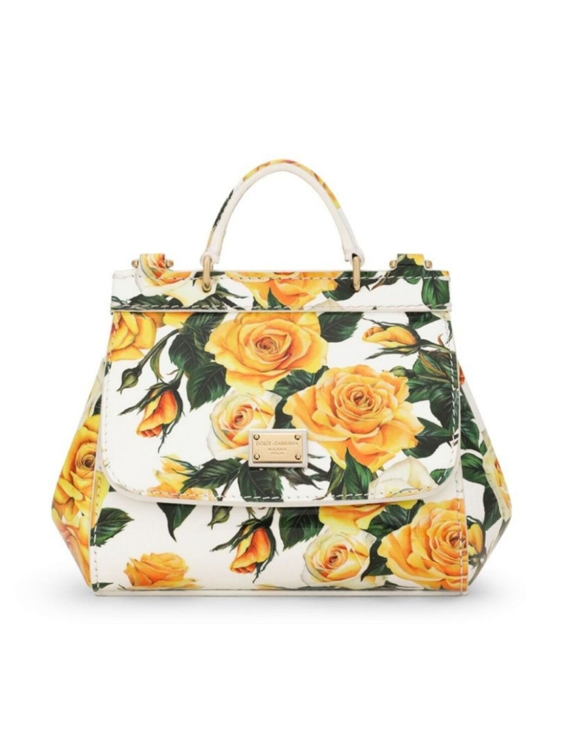 

Dolce & Gabbana сумка Mini Sicily с цветочным принтом, белый