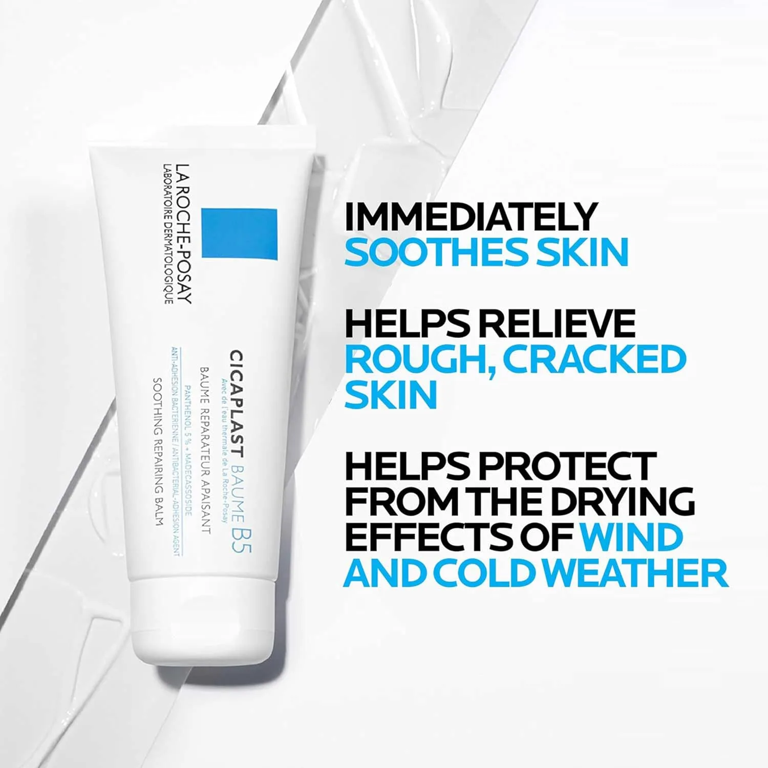 La Roche-Posay Cicaplast Balm B5, лечебная мазь и успокаивающий многофункциональный терапевтический крем для сухой и раздраженной кожи, бальзам для тела и рук, безопасен для детей, без отдушек. 39,9 мл (2 шт.) — фото 4