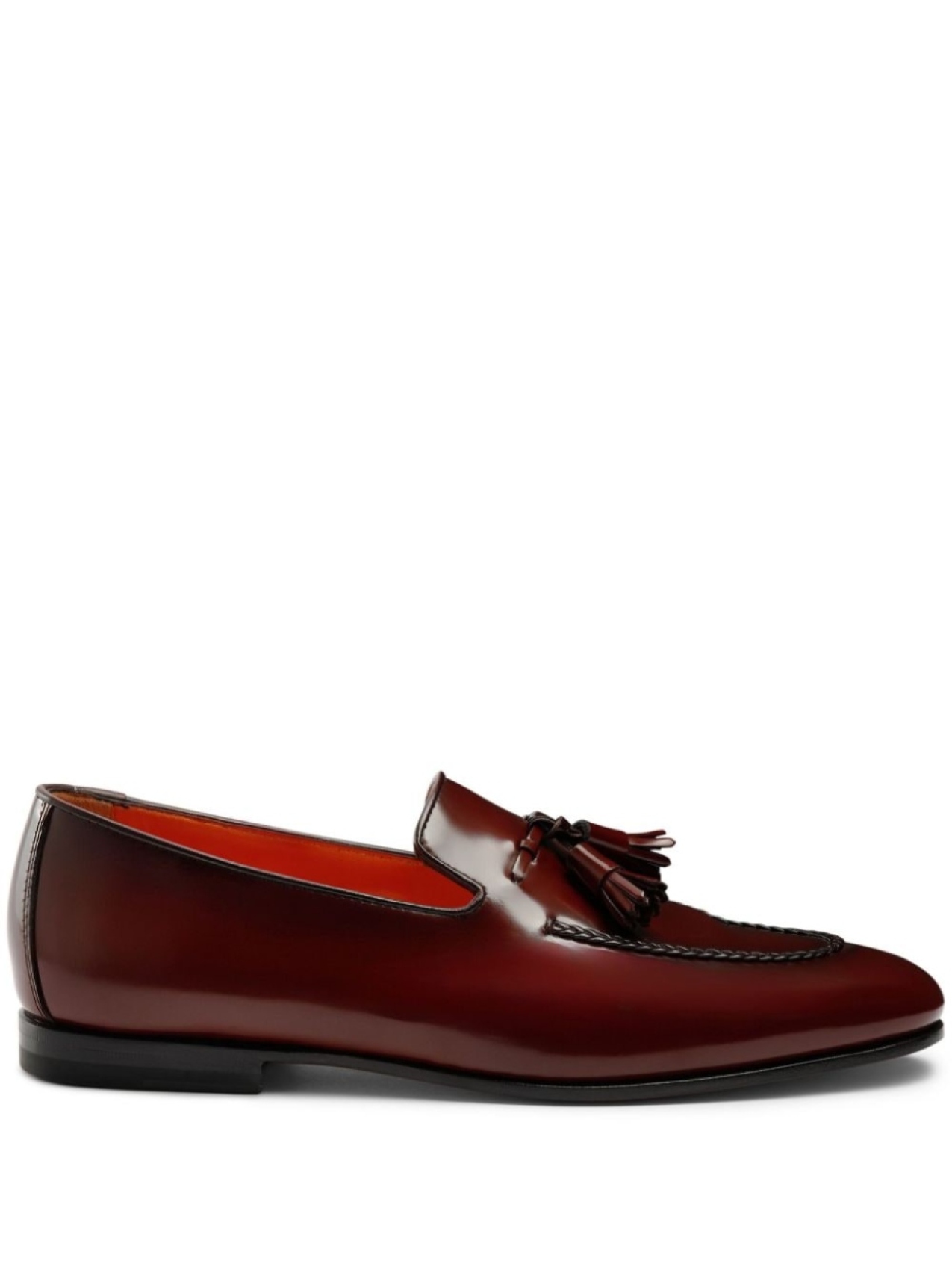 

Santoni лоферы с кисточками, красный