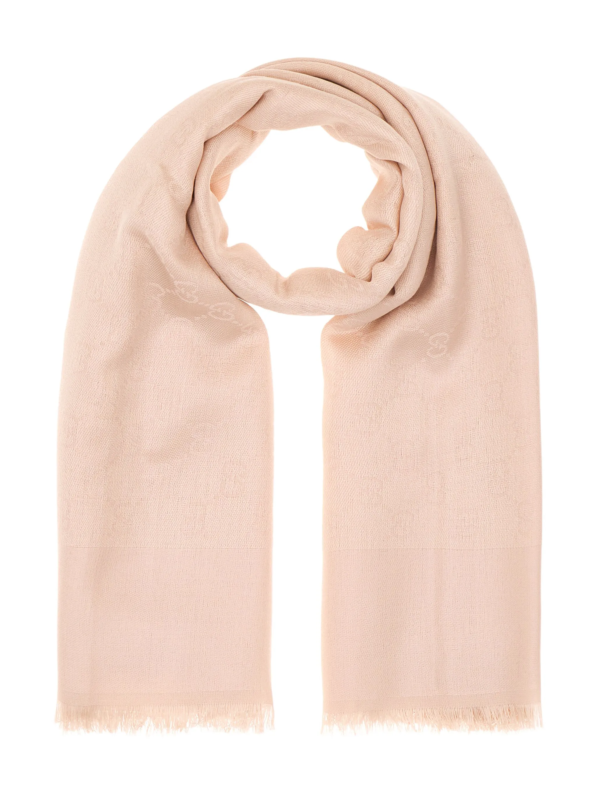 

Жаккардовый шарф с логотипом GG Gucci, розовый