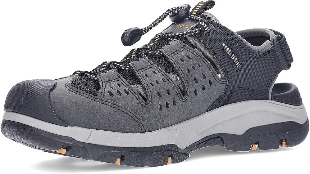 Мужские сандалии Skechers Tresmen Menard, 2-Black Synthetic Mesh — фото 4