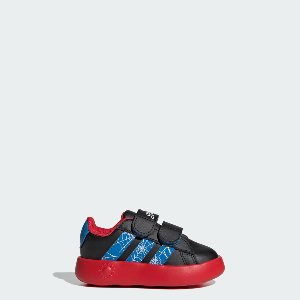 

Кроссовки Adidas x Marvel Spider-Man Grand Court Shoes Kids, цвет Core Black/Bright Blue/Pure Ruby