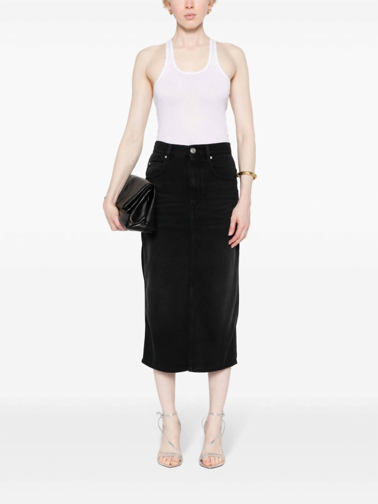 

Майка Tenesy Ribbed Tank Top белого цвета Isabel Marant