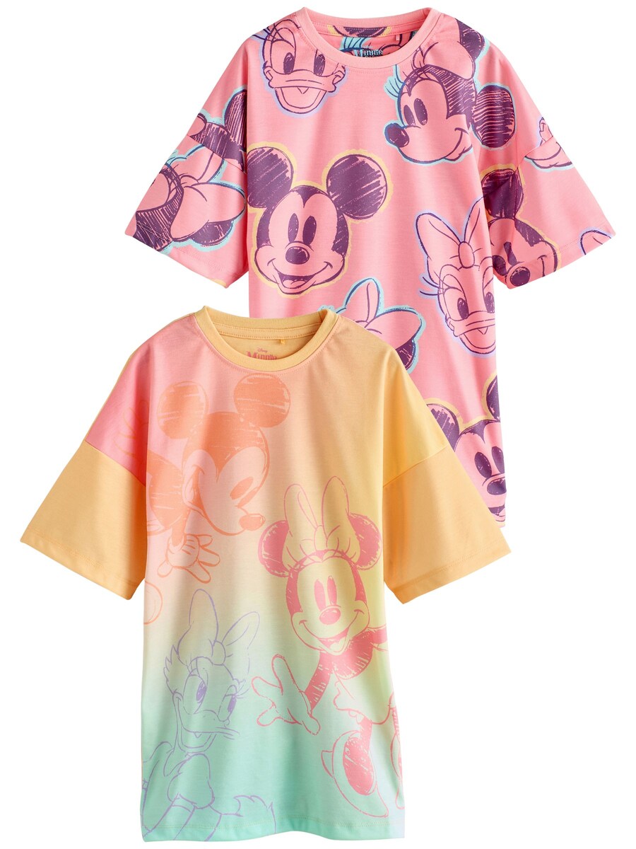 

Ночная рубашка Next Minnie Mouse, оранжевый/светло-розовый