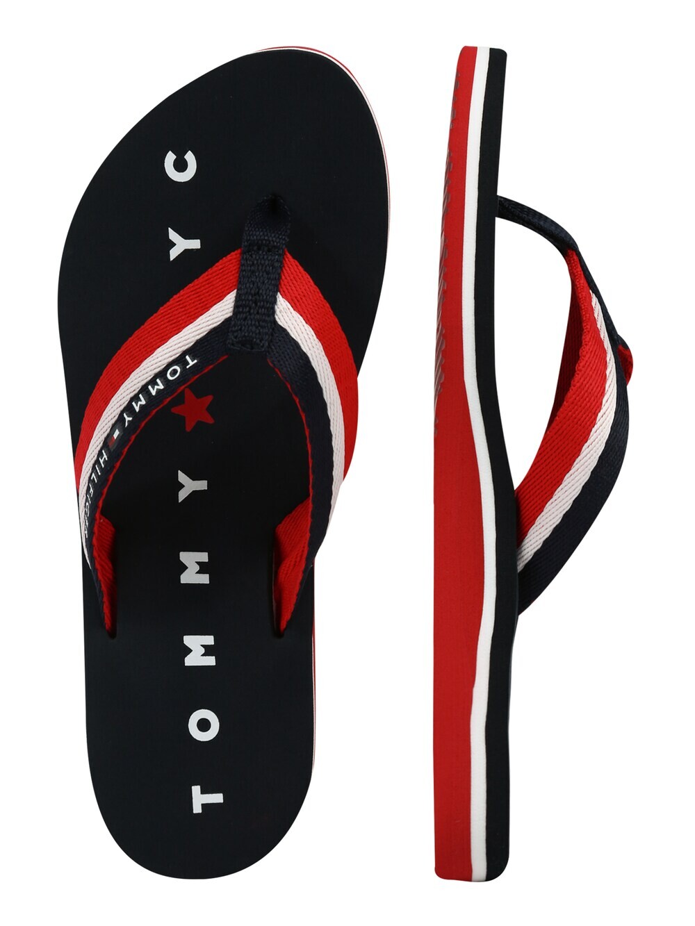 Сандалии с Т-образным ремешком Tommy Hilfiger Loves Ny Beach, морской синий — фото 2