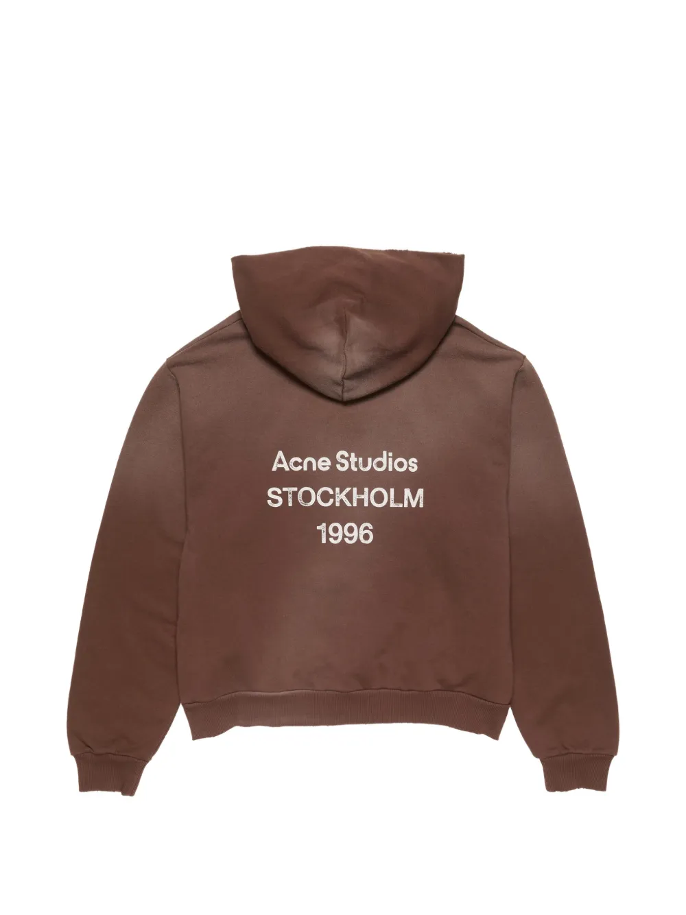 Толстовка с графическим принтом Acne Studios, коричневый — фото 3