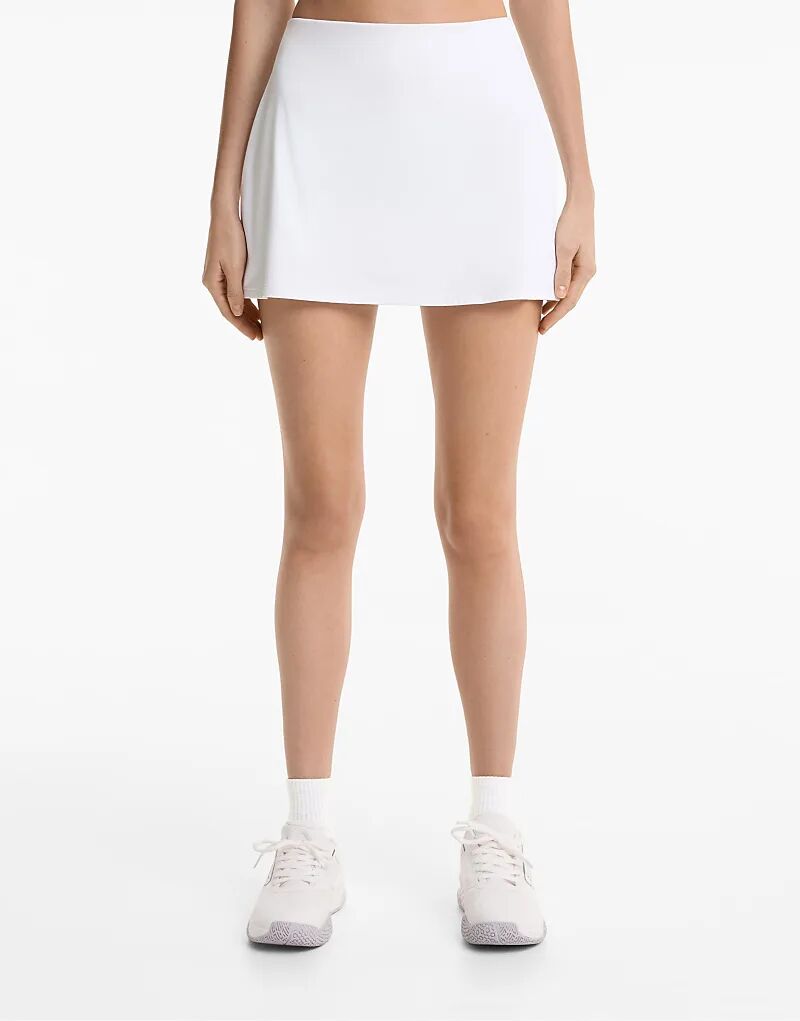 

Короткая юбка Oysho Comfortlux белого цвета