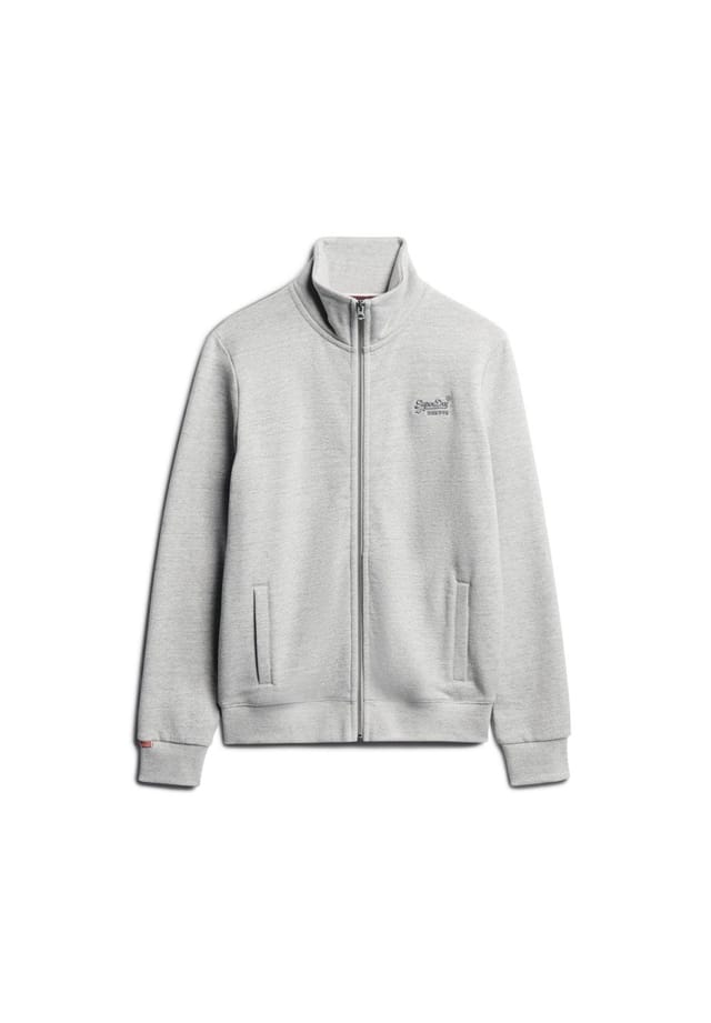 

Толстовка - основной спортивный топ с логотипом и воротником-стойкой Superdry., серый