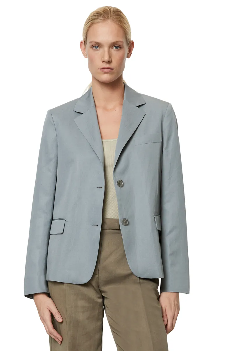 

Длинный пиджак Marc O'Polo, изготовленный из смеси лиоцелла и льна TENCEL, синий
