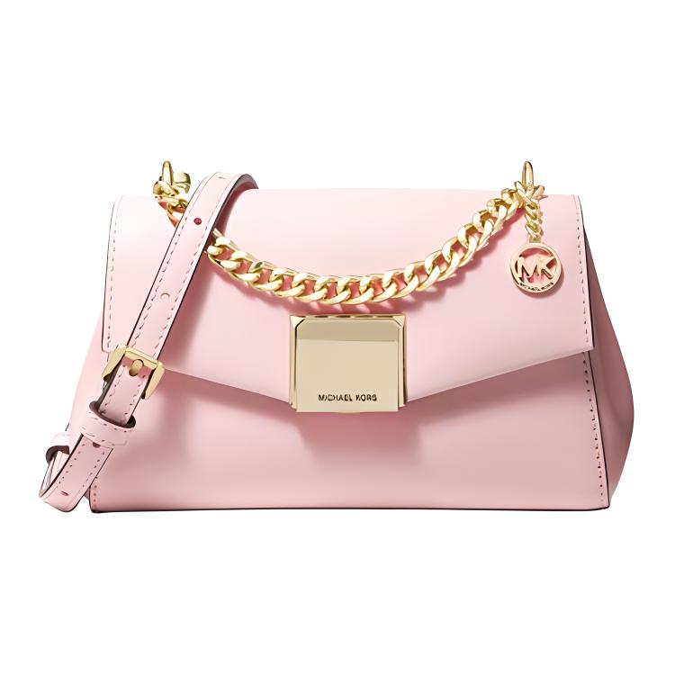 

Кожаная сумка через плечо Lita малого размера женская розовая цвет сакуры MICHAEL KORS