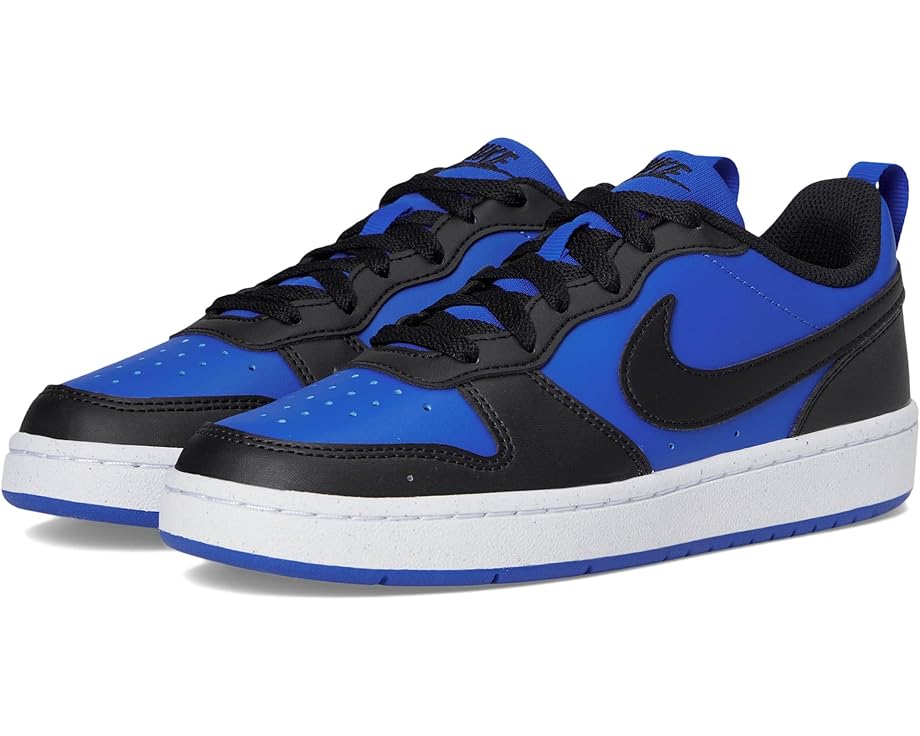 

Детские кроссовки Nike Kids Court Borough Low Recraft (Big Kid), Game Royal/Black/White
