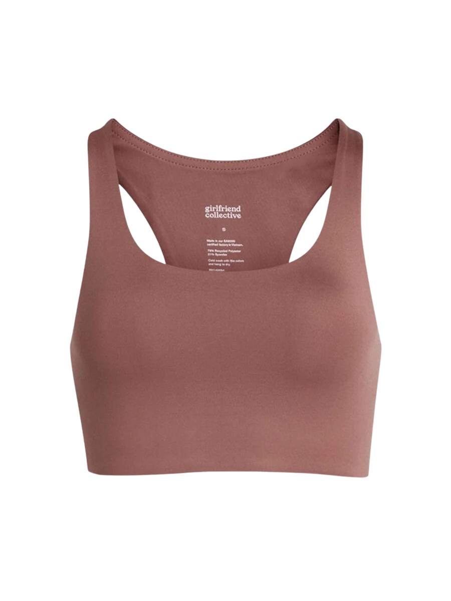 

Спортивный бюстгальтер-бралетт Girlfriend Collective Paloma, коричневый