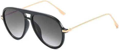 

Мужские солнцезащитные очки большого размера для женщин, металлические оправы, мужские солнцезащитные очки для вождения, защита от УФ-излучения UV400 MTZJH, Black