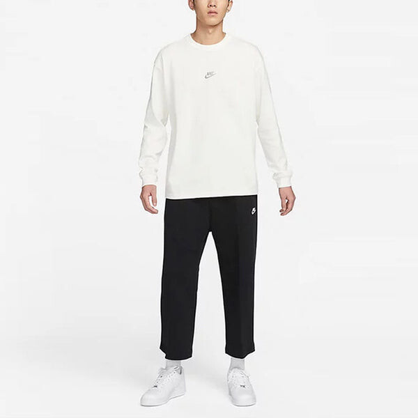 Футболка Nike M Nsw Prew Essntl Sustls Tee Embroidered LogoT 'White Grey', белый — фото 3