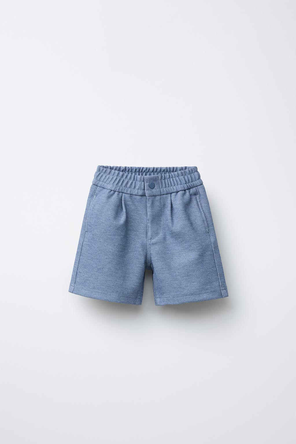 

Комфортные шорты-бермуды ZARA, синий