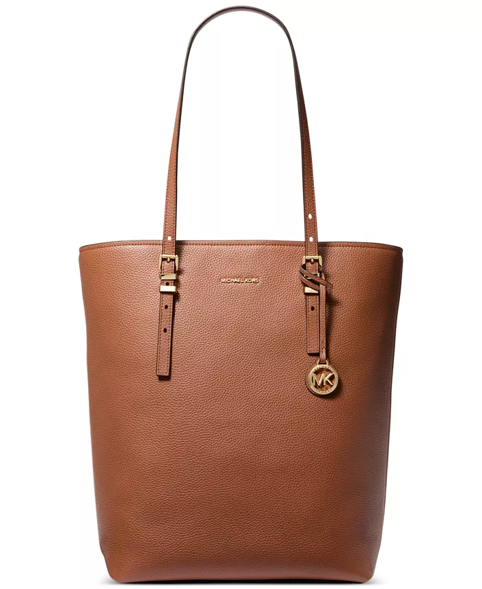 

Кожаная сумка-тоут Quinn Large North South Michael Kors, коричневый