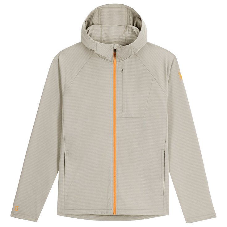 

Толстовка с капюшоном Gridweb из флиса, бетон - s Spyder