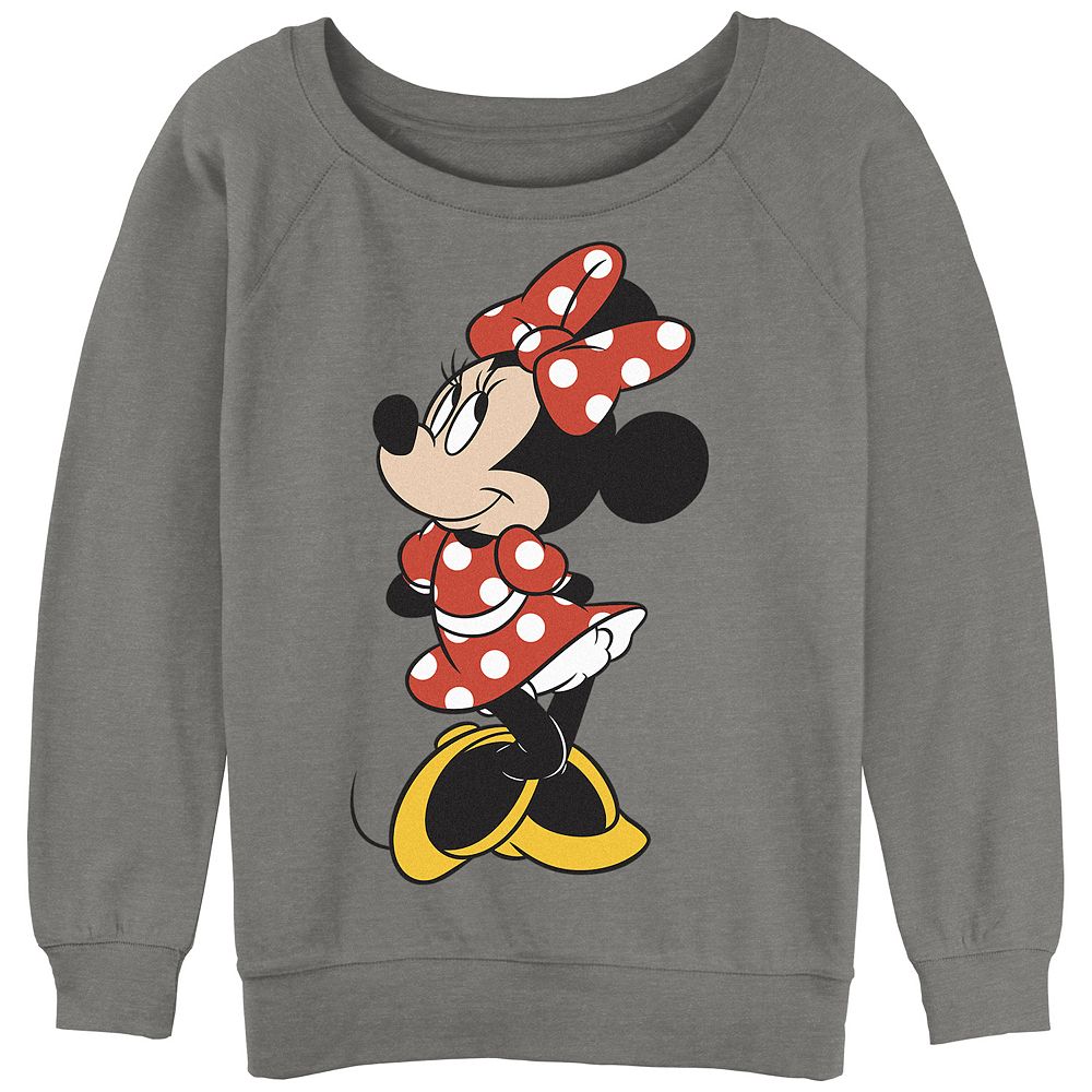 

Винтажный свитшот с напуском и рисунком для детей Disney's Minnie Mouse Minnie Mouse, цвет Gray Heather