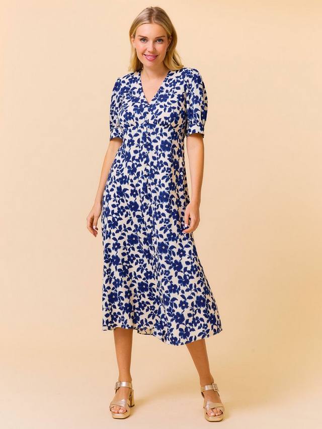 

Чайное платье энн в цветочек Aspiga, цвет Cream/Navy
