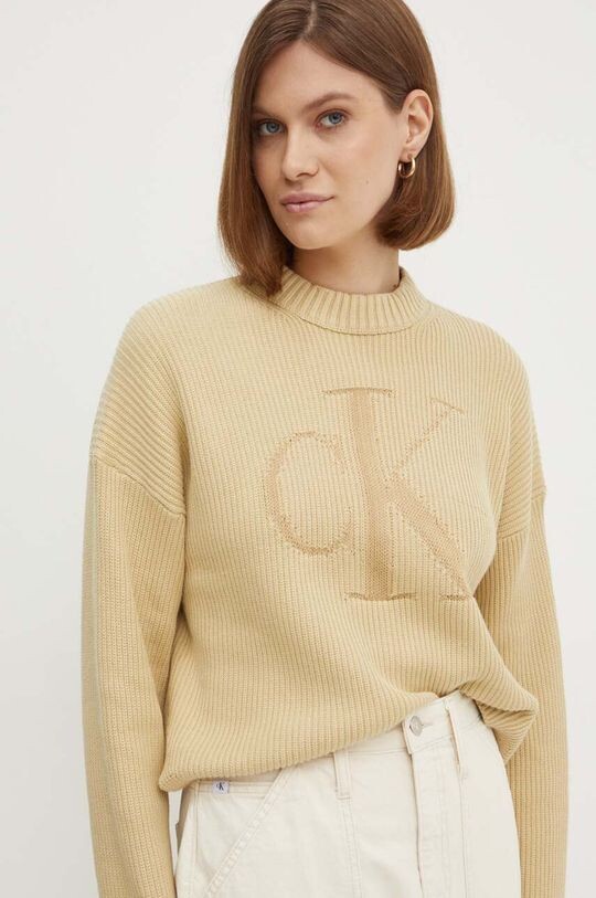 

Свитер Calvin Klein Jeans, бежевый