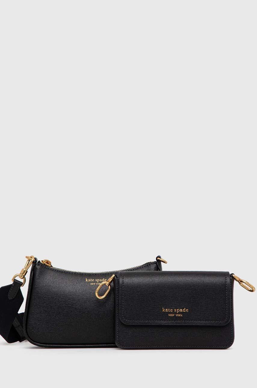 

Кожаная сумочка Kate Spade, черный