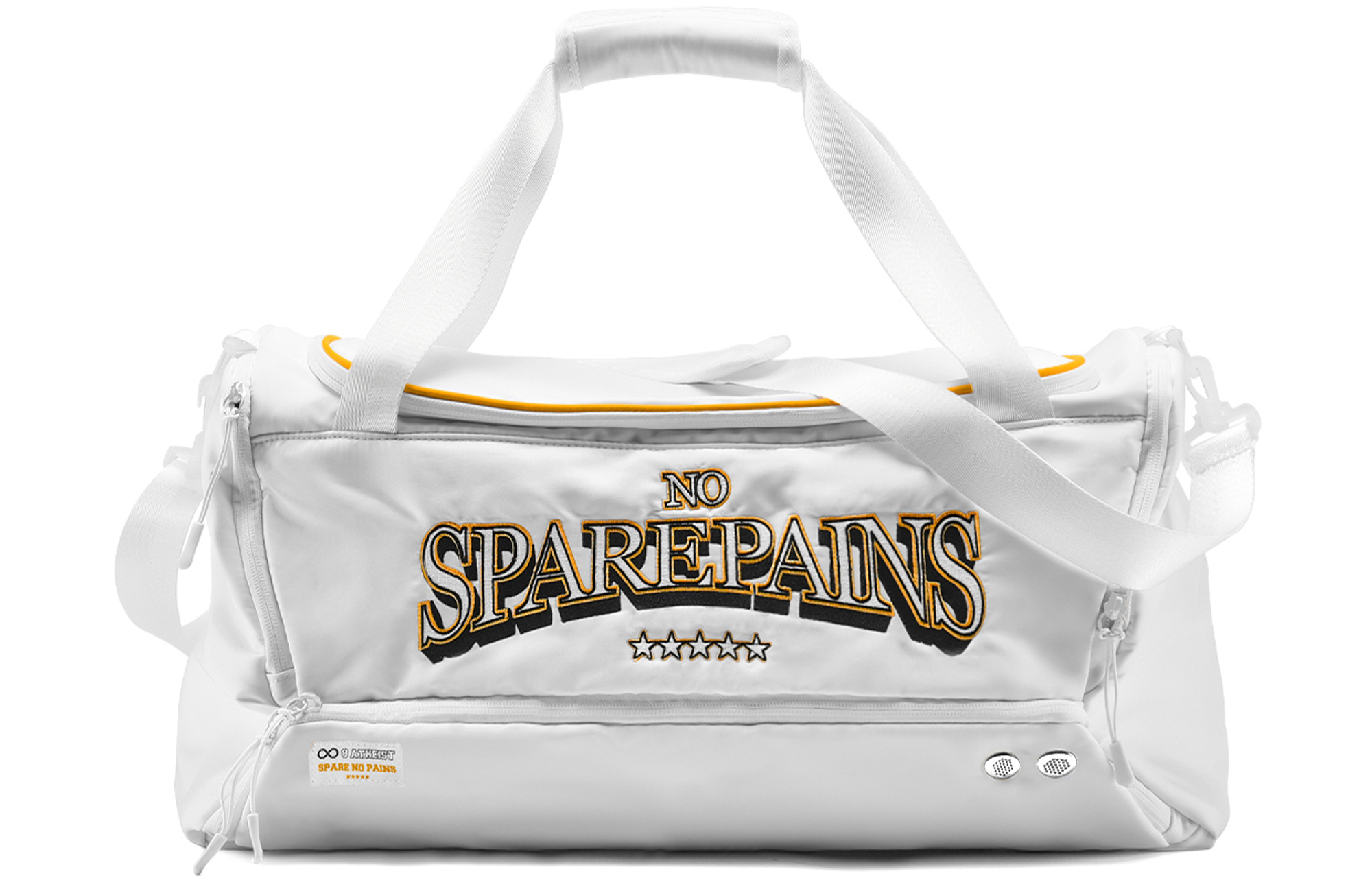 

Полиэстеровая баскетбольная сумка через плечо, большая унисекс белая 8atheist, комбо 1