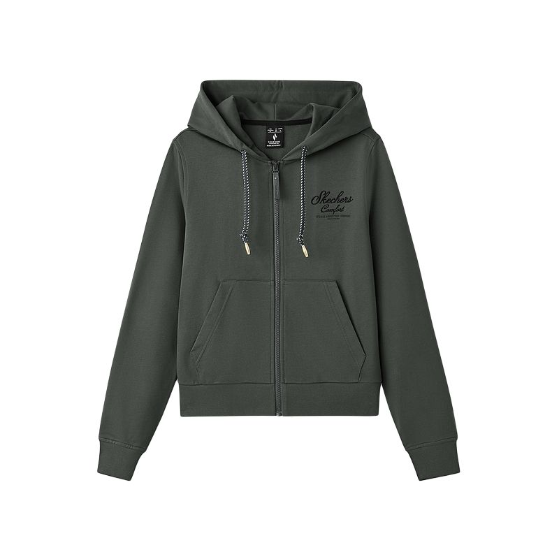 

Женская спортивная куртка Skech Sweats FW25 Skechers, volcanic серый/04yj