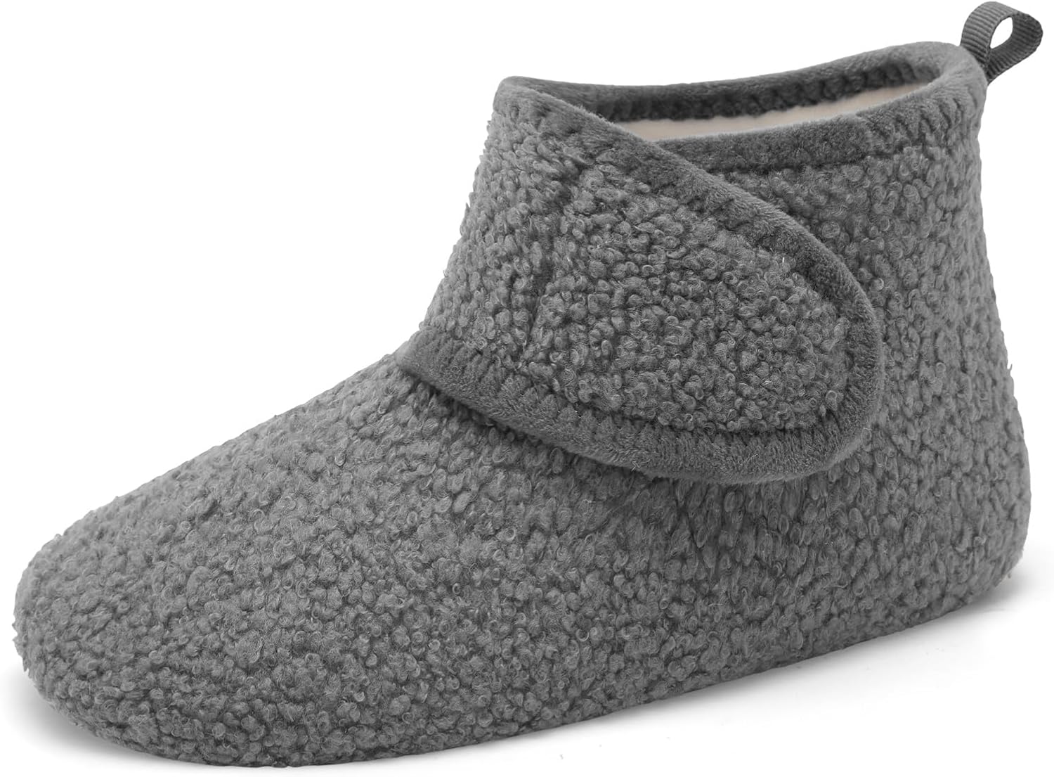 

Домашние тапочки L-RUN для женщин и мужчин, противоскользящие, теплые, для дома и улицы, легкие, можно стирать, темно-серый