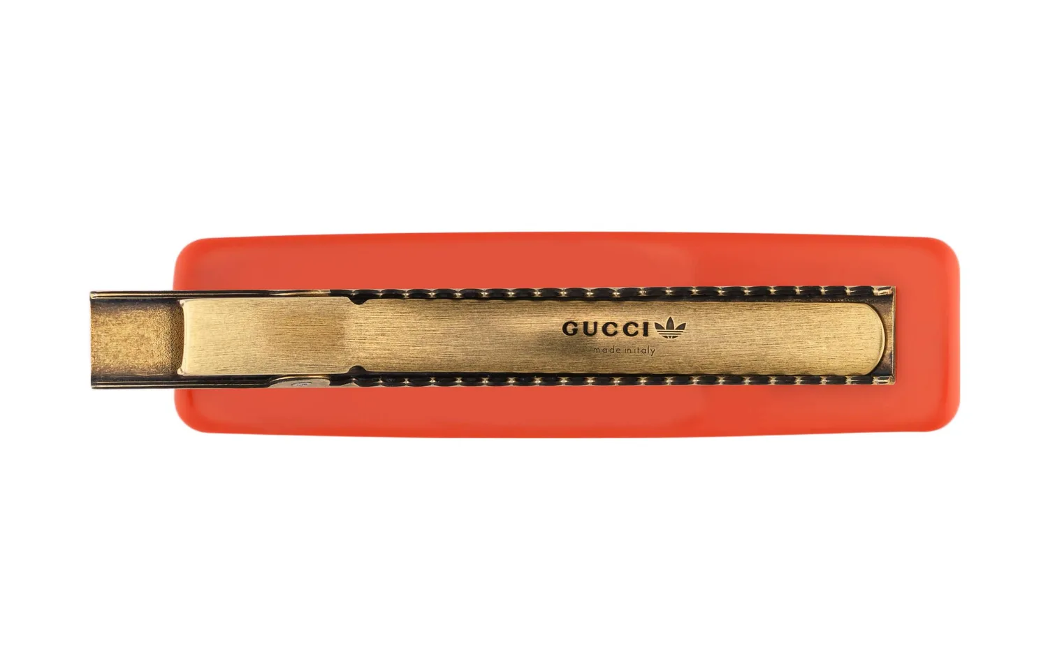 Adidas Resin, Metal, Enamel заколки для волос GUCCI, оранжевый — фото 2