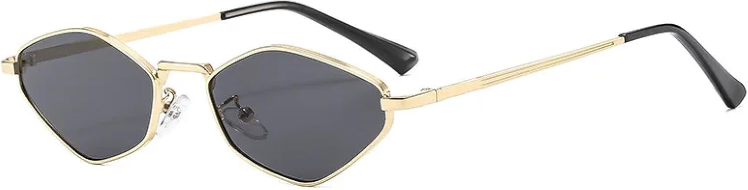 

Солнцезащитные очки с защитой от УФ-излучения UV400 | Металлическая оправа | Для женщин и мужчин | Для занятий спортом на открытом воздухе и вождения DSVIGF, Gold-black