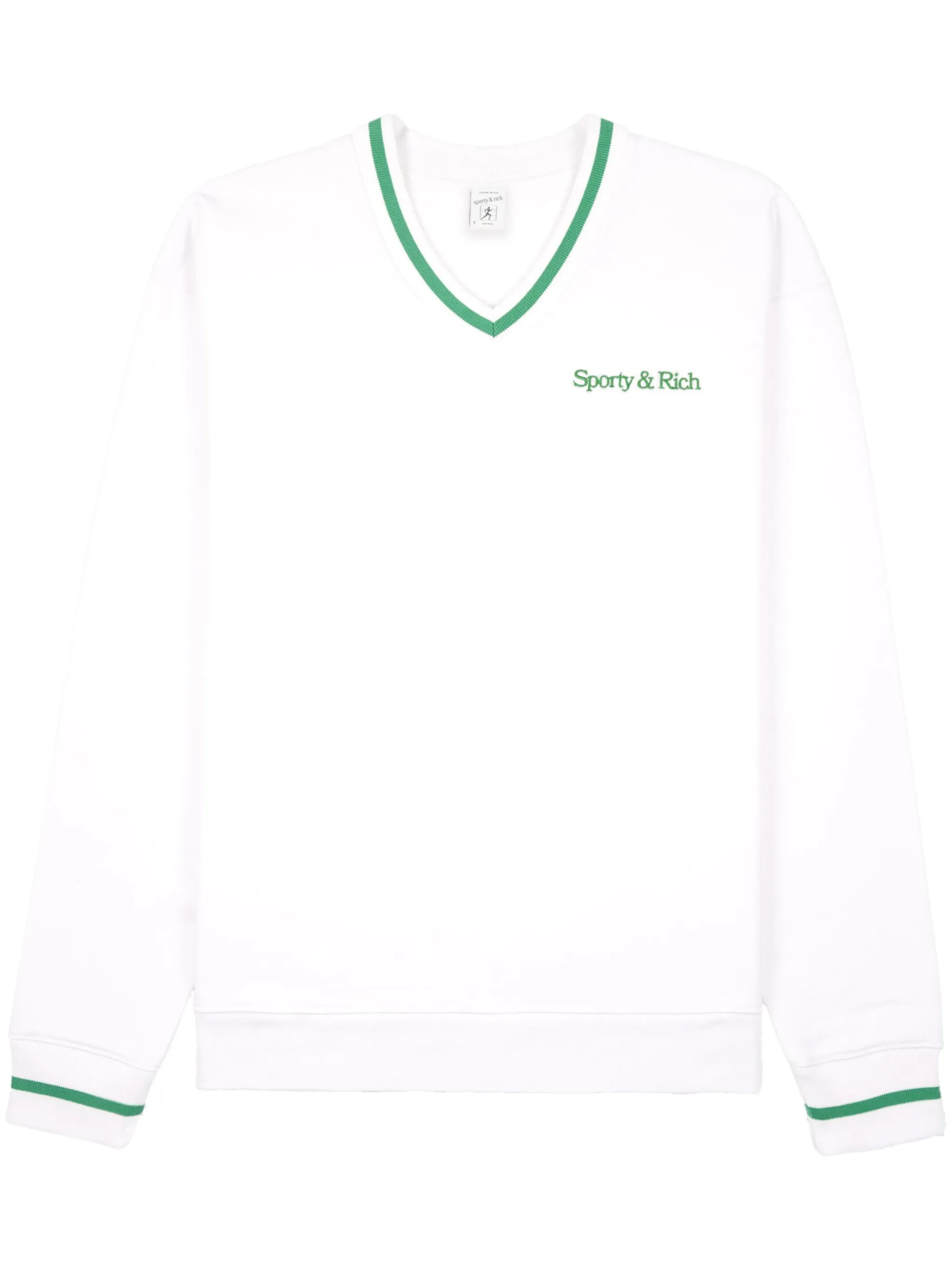 

Толстовка с вышитым логотипом Sporty & Rich, белый
