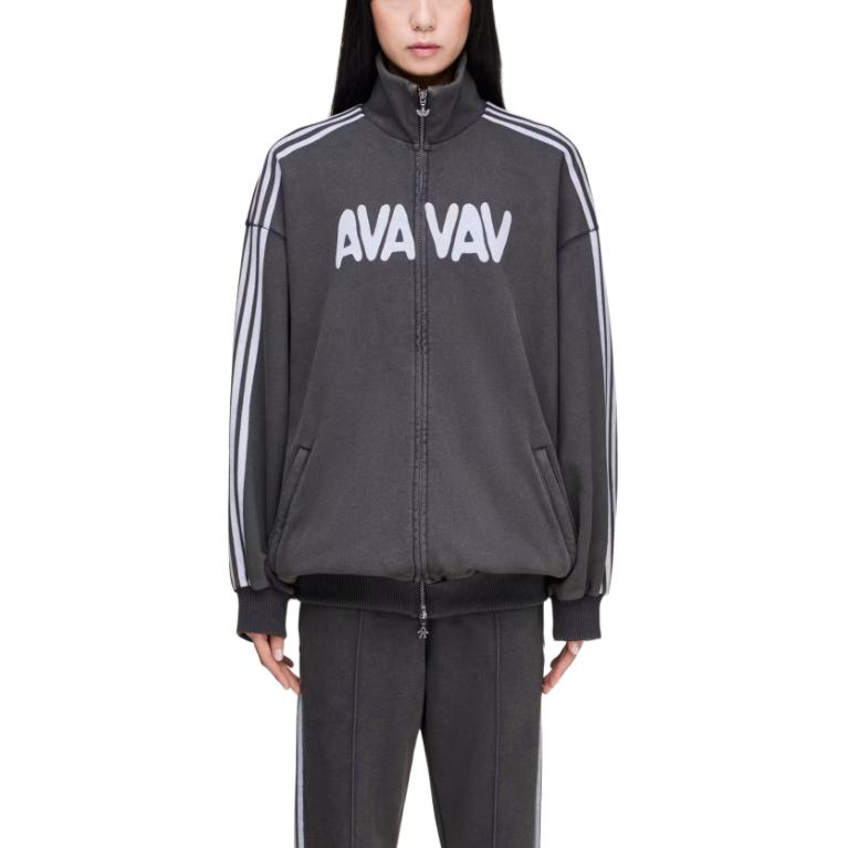 X AVAVAV Track FW25 Куртка Женская Adidas Originals, черный — фото 4