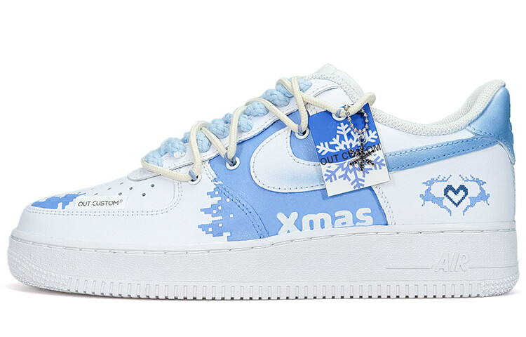 

Кроссовки Nike Air Force 1 Skateboard Shoes Men Low-Top White Blue/Gray